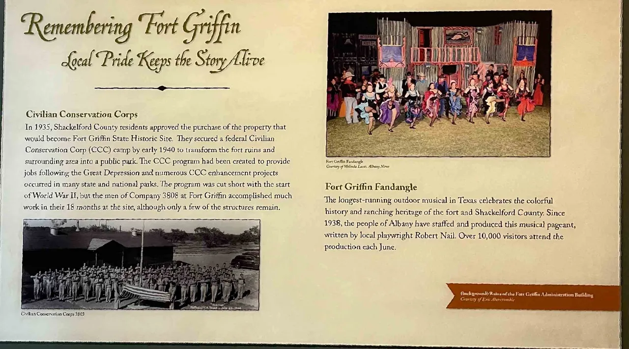 Remembering Fort Griffin info board